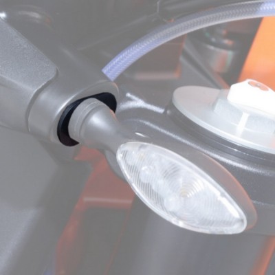 Adaptéry mikroblinkrů pro KTM 1290 Superduke '14-, černé